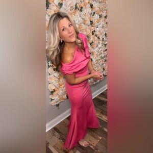 Pink Wedding Guest Bodycon Dress new